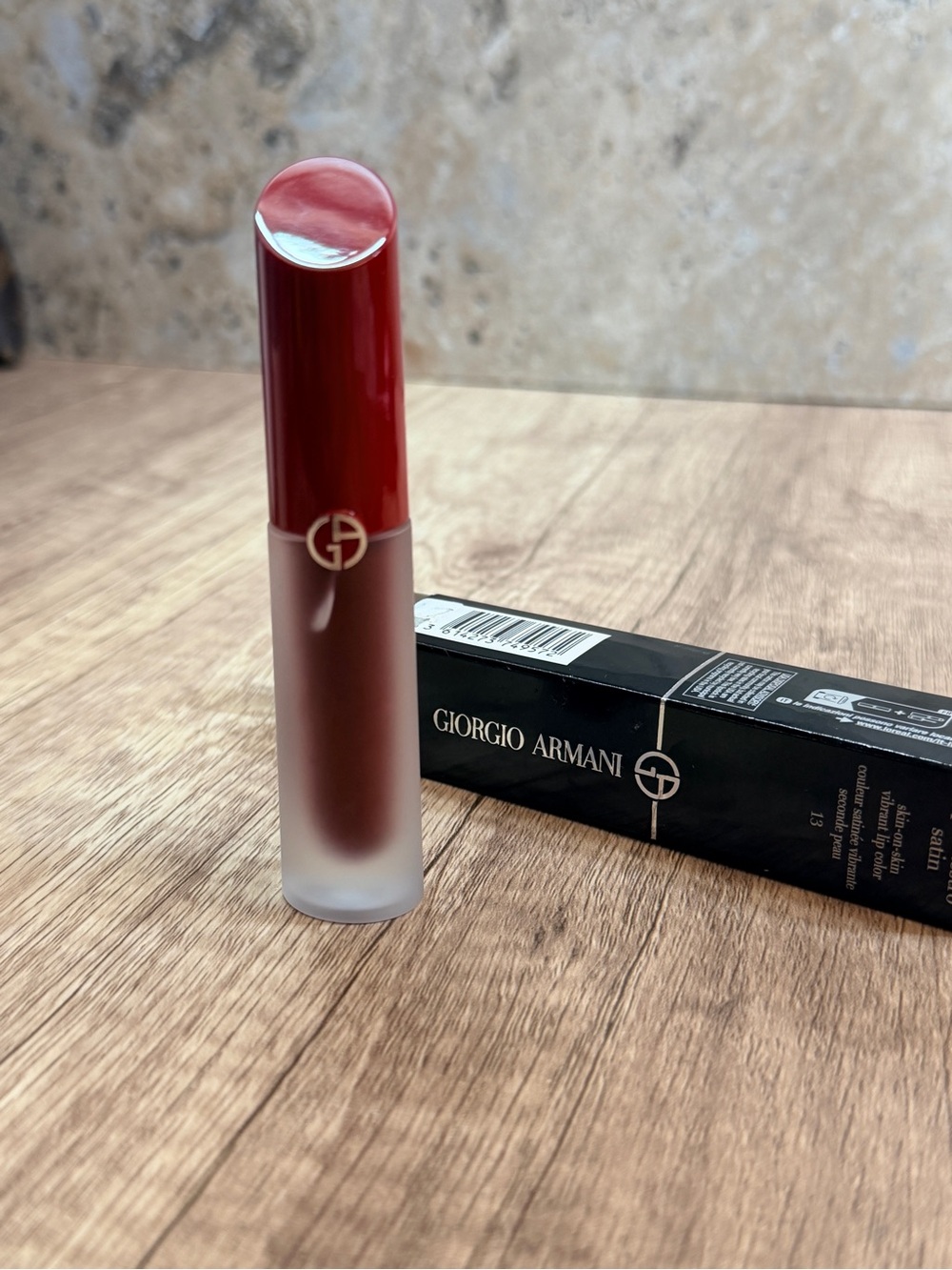 Giorgio Armani Satin Liquid Lipstick - Classic Red